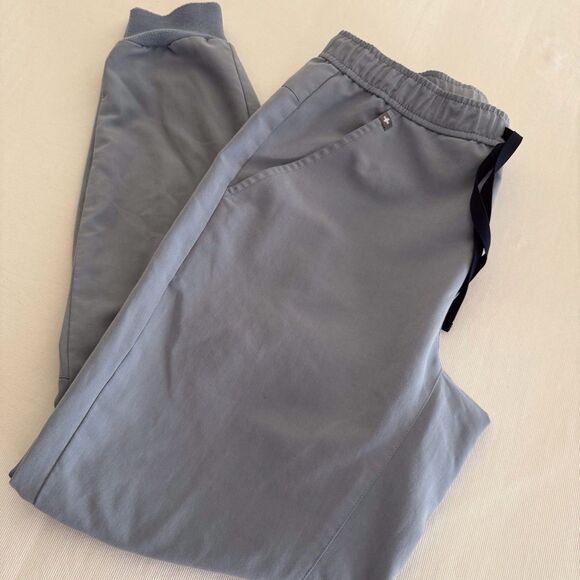 FIGS‎ Small Light Grayish Blue Tansen Men's Jogger Scrub Pants Soft And Comfy - Picture 1 of 14